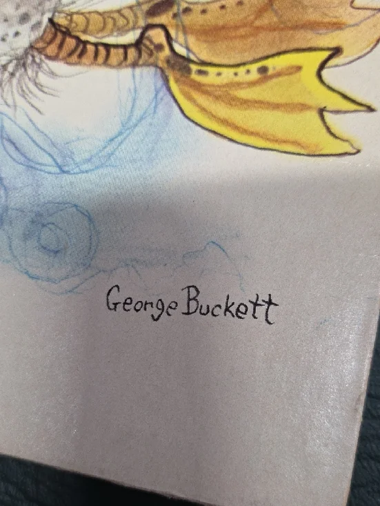 **Whimsical Lady Riding a Goose Illustration** - Picture 2 of 6